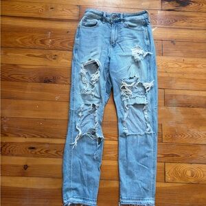 Hollister Light Blue Distressed Jeans